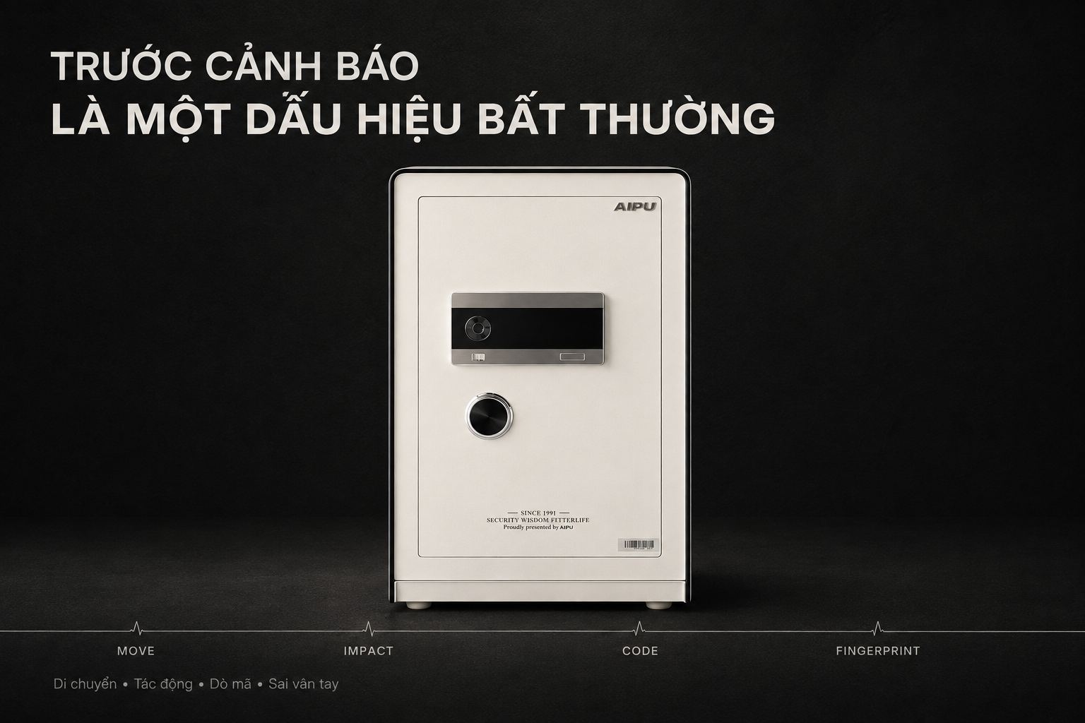 Cảnh báo điện thoại két sắt AIPU LZII-68W