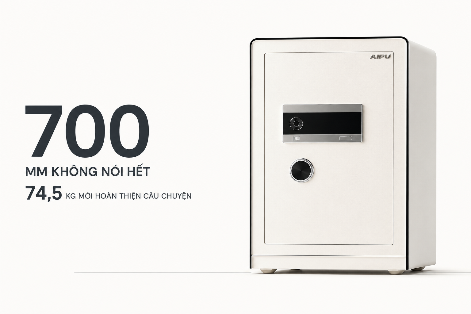 Két sắt thông minh AIPU LZII-68W màu trắng