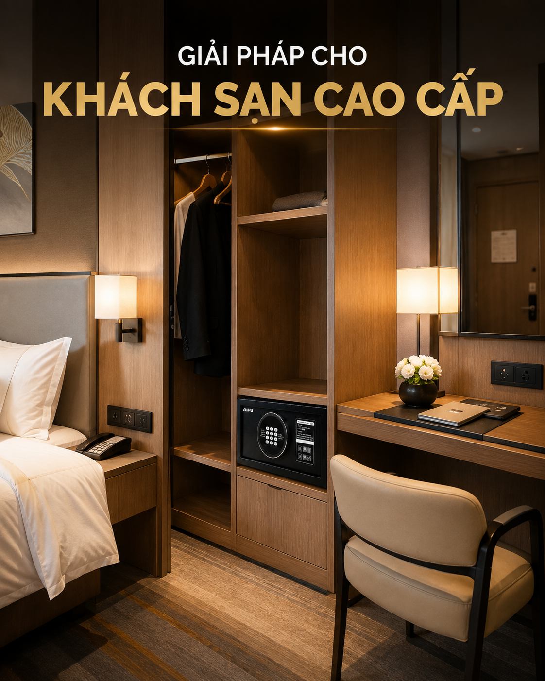 Bảng khóa điện tử tự động của két sắt AIPU HS20