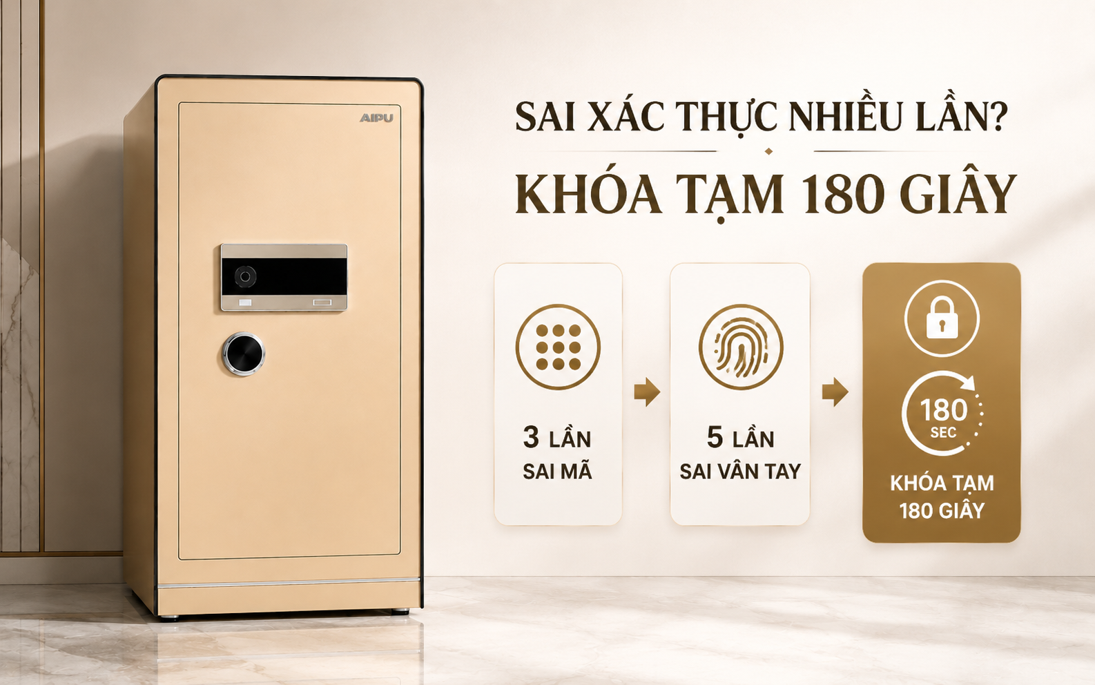 Chống dò mã khóa tạm 180 giây AIPU LZII-98G