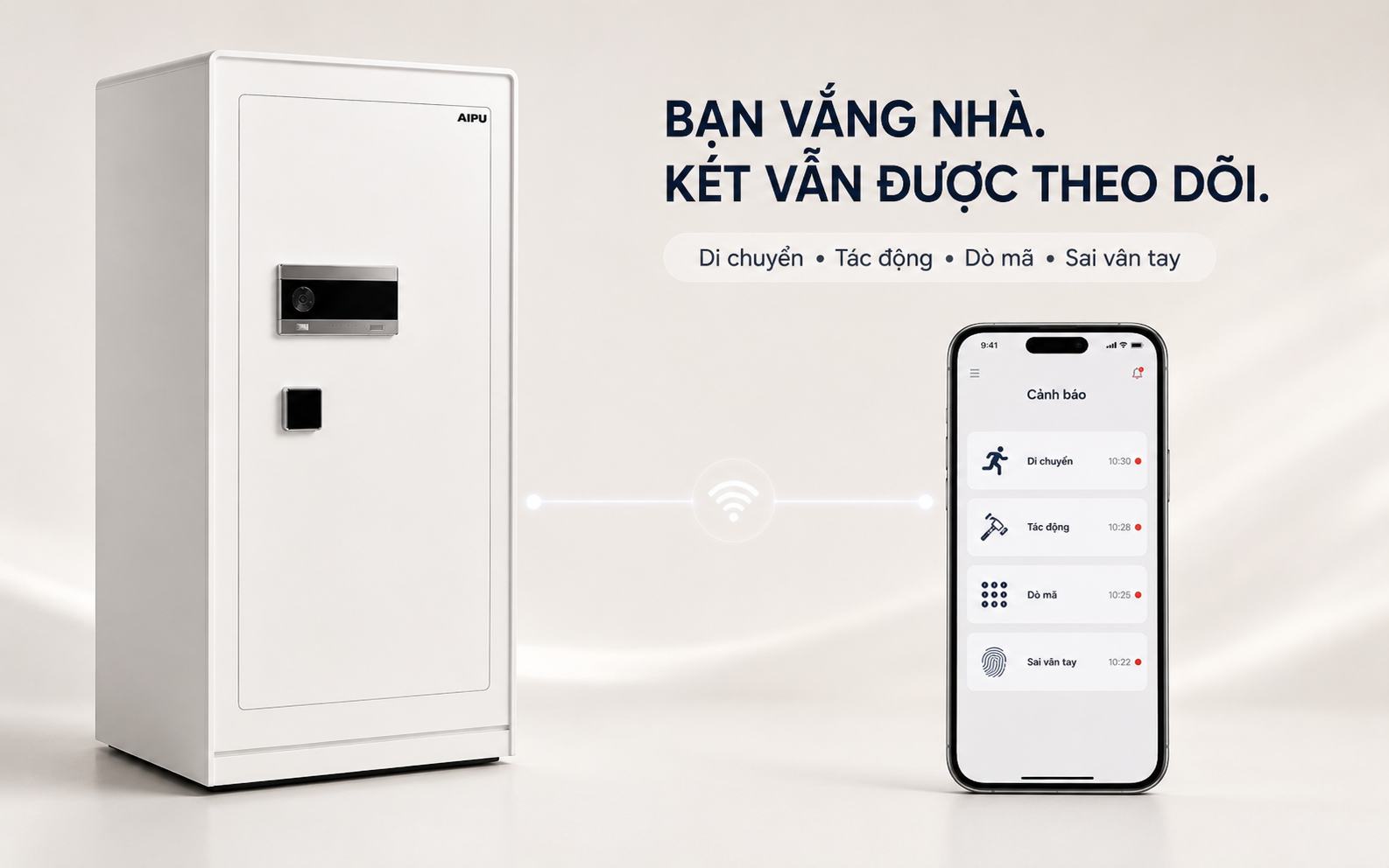 Cảnh báo điện thoại két sắt AIPU LZII-120W
