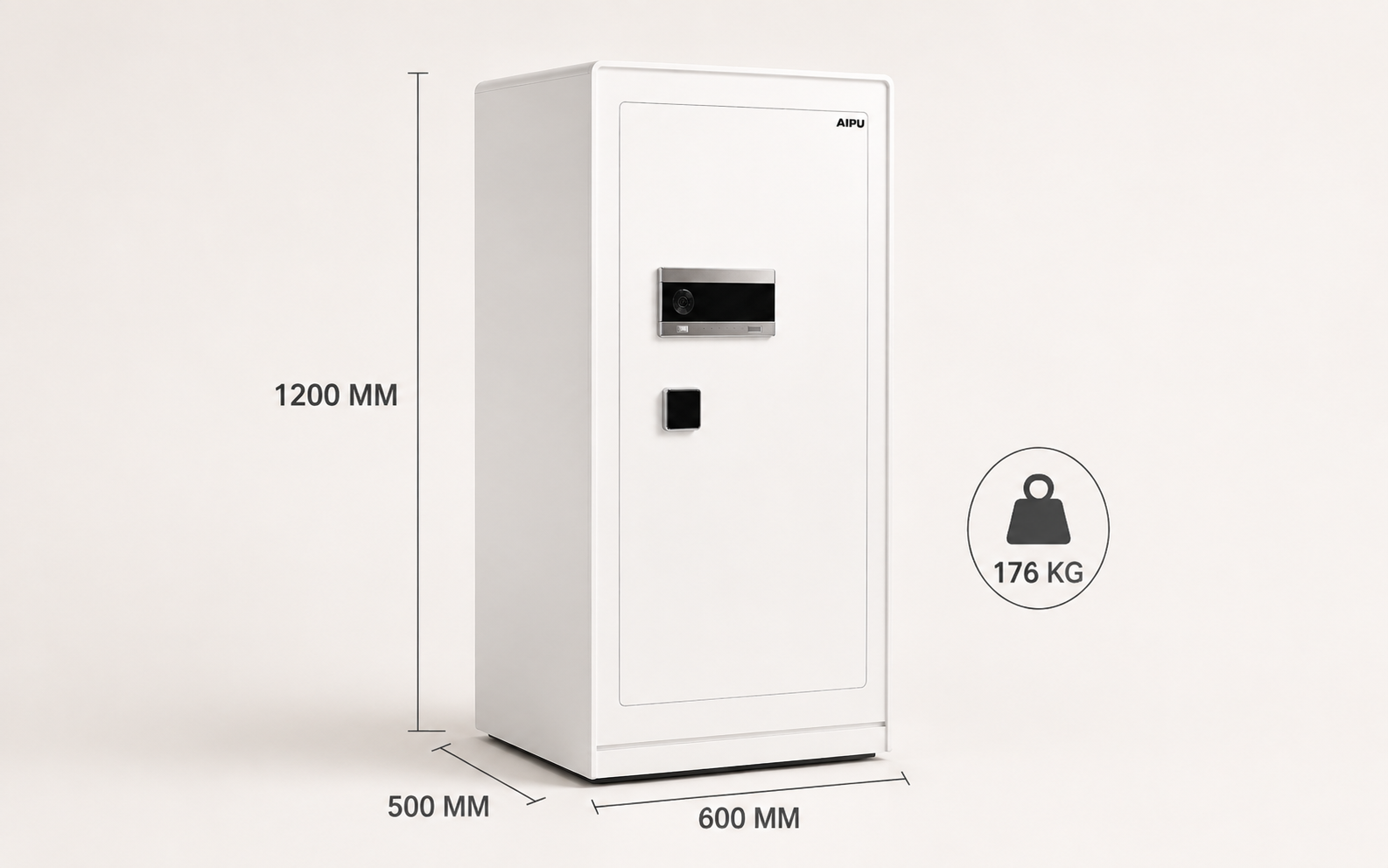 Kích thước AIPU LZII-120W 1200 x 600 x 500mm trọng lượng 176kg