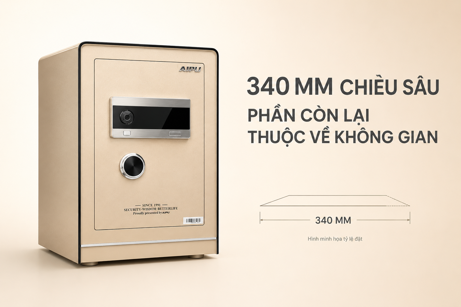 AIPU LZII-58G kích thước 600 x 395 x 340mm