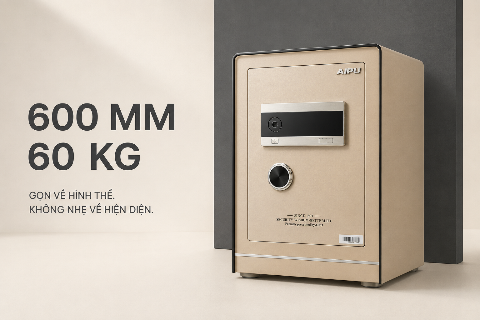 Két sắt thông minh AIPU LZII-58G màu Gold