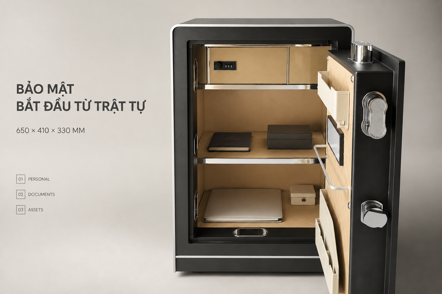 Nội thất két sắt AIPU LZII-68B