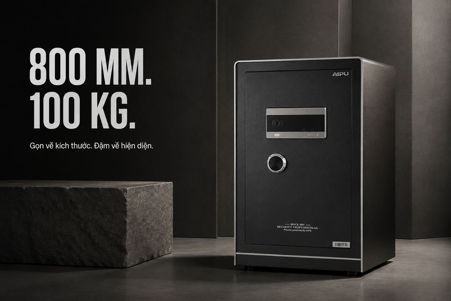 Két sắt thông minh AIPU LZII-78B màu đen