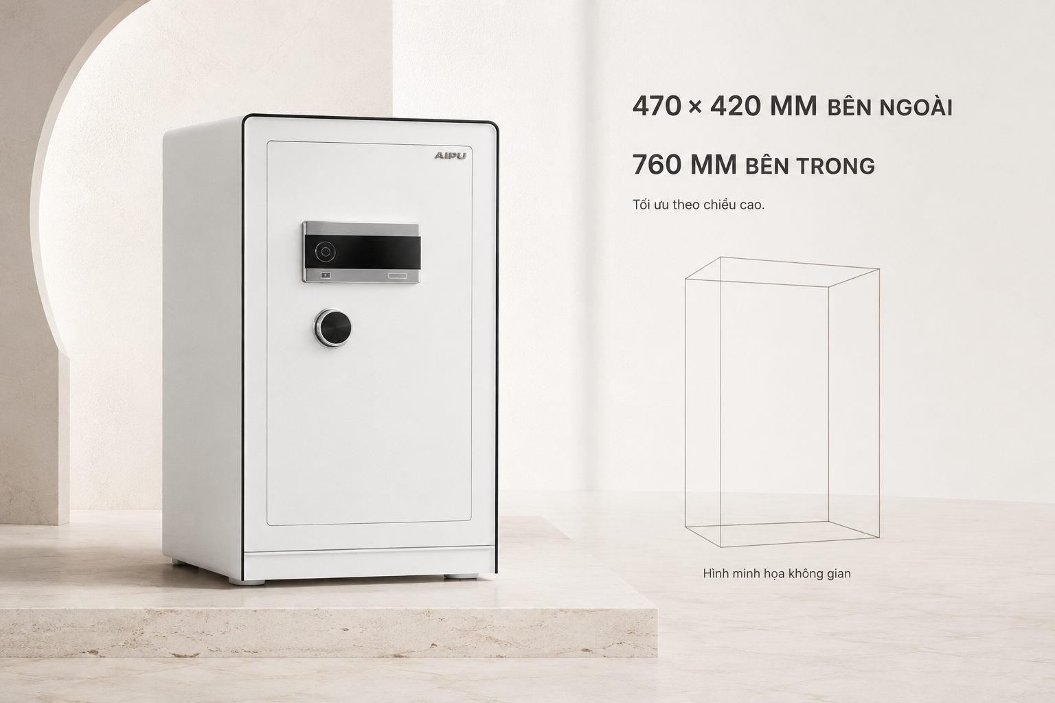 Kích thước AIPU LZII-78W 800 x 470 x 420mm 93kg