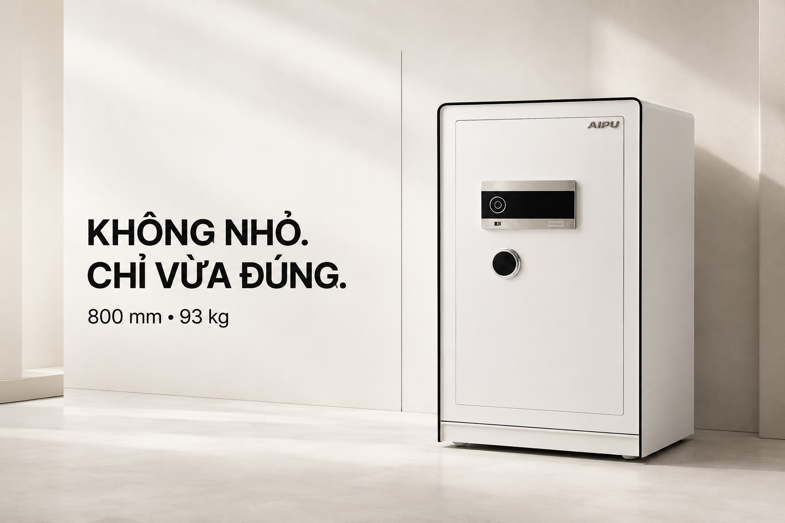 Két sắt thông minh AIPU LZII-78W màu trắng