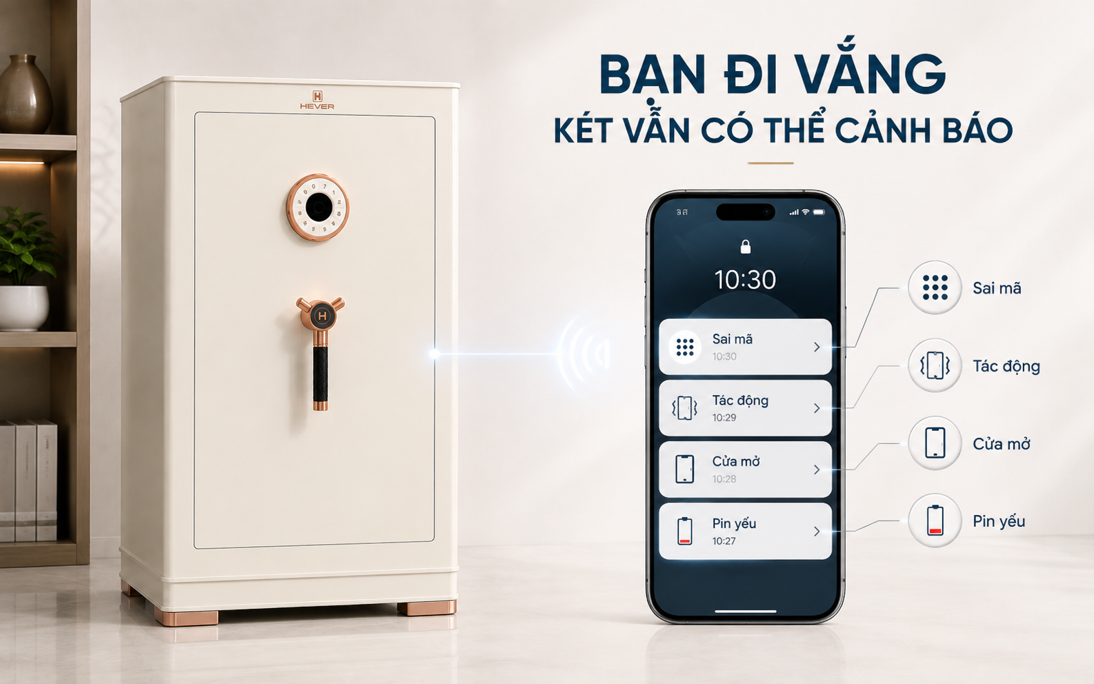 Cảnh báo điện thoại két sắt AIPU XC80