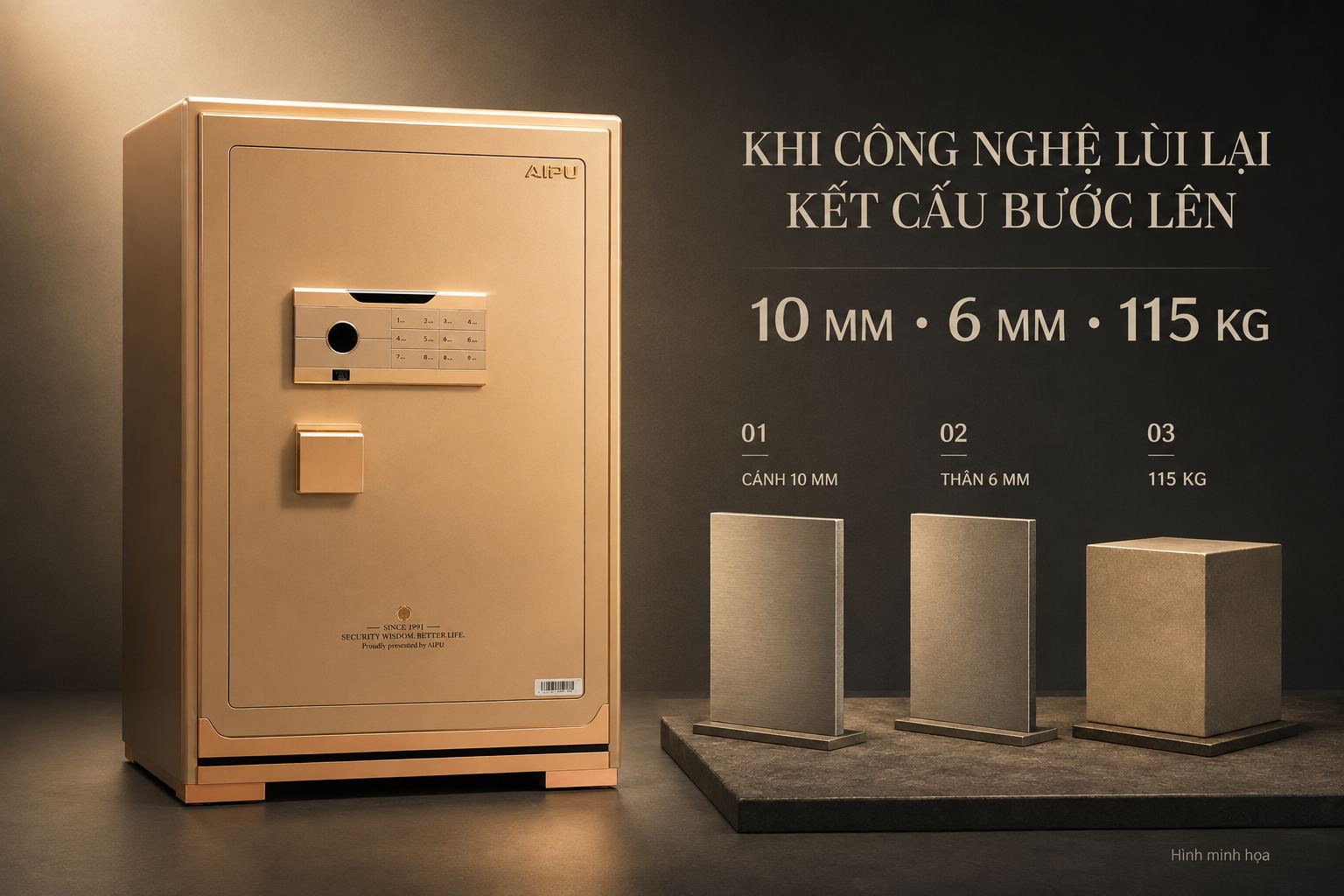 AIPU ZR-80VI cánh 10mm thân 6mm trọng lượng 115kg