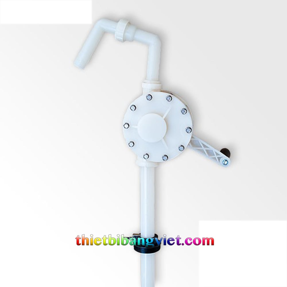 Bơm hóa chất quay tay nhựa RP90 PVDF - Taiwan