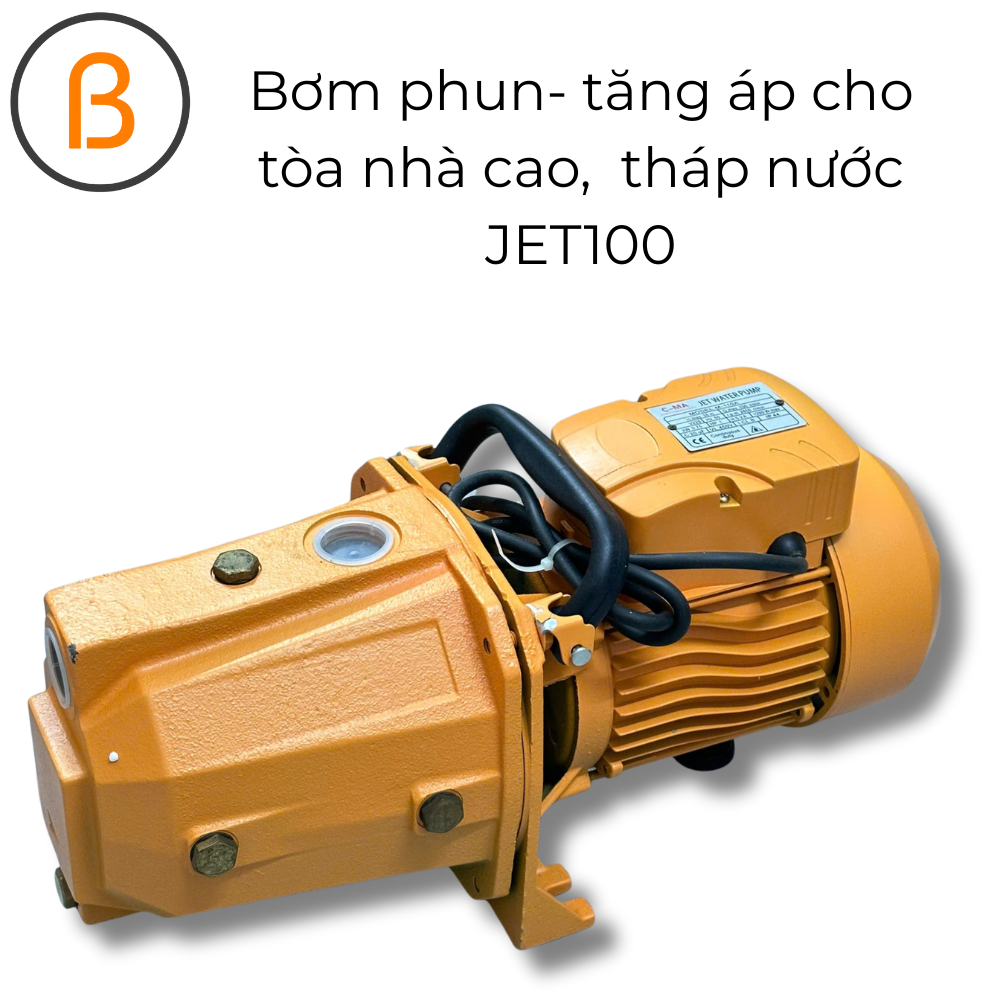 Bơm phun- tăng áp cho tòa nhà cao,  tháp nước/ Bơm tự hút, bơm tia, bơm nước sạch cho gia đình, máy bơm nước từ giếng