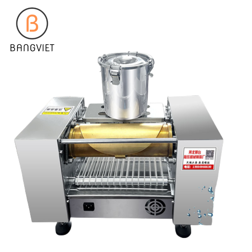 Máy làm vỏ bánh crep tự động năng suất cao, Máy làm bánh ngàn lớp tự động crepe