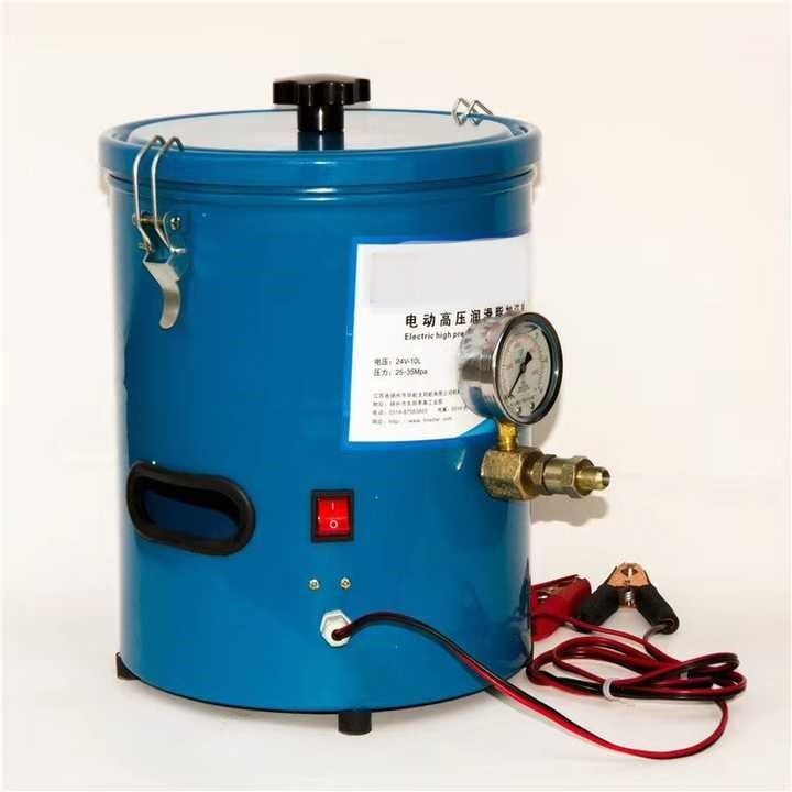 Máy bơm mỡ 24V/ Bơm mỡ chạy điện 10kg DC 12V 250W