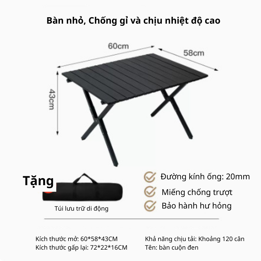 Ghế cắm trại nhỏ gọn chắc chắn/ Ghế gấp ngoài trời, Ghế gấp Kemite/ Ghế gấp cắm trại thư giãn/ Ghế gấp mang đi tiện lợi, ghế biển gập gọn