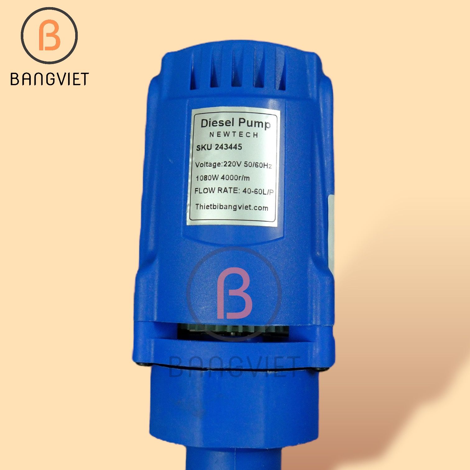 Bơm dầu Diesel chạy điện 12V 24V 220V 1080W YB011 từ thùng phi