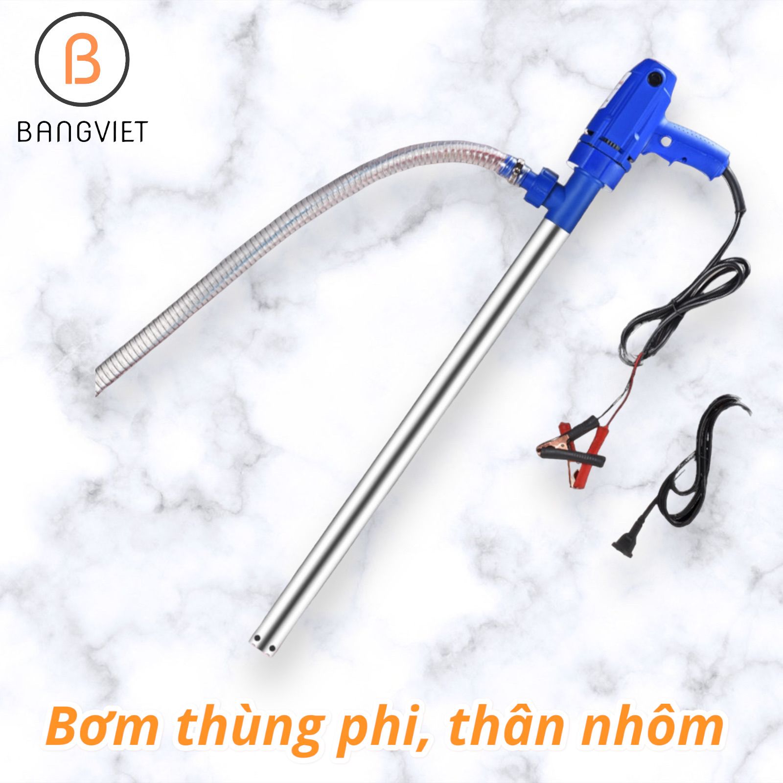 Bơm dầu Diesel chạy điện 12V 24V 220V 1080W YB011 từ thùng phi