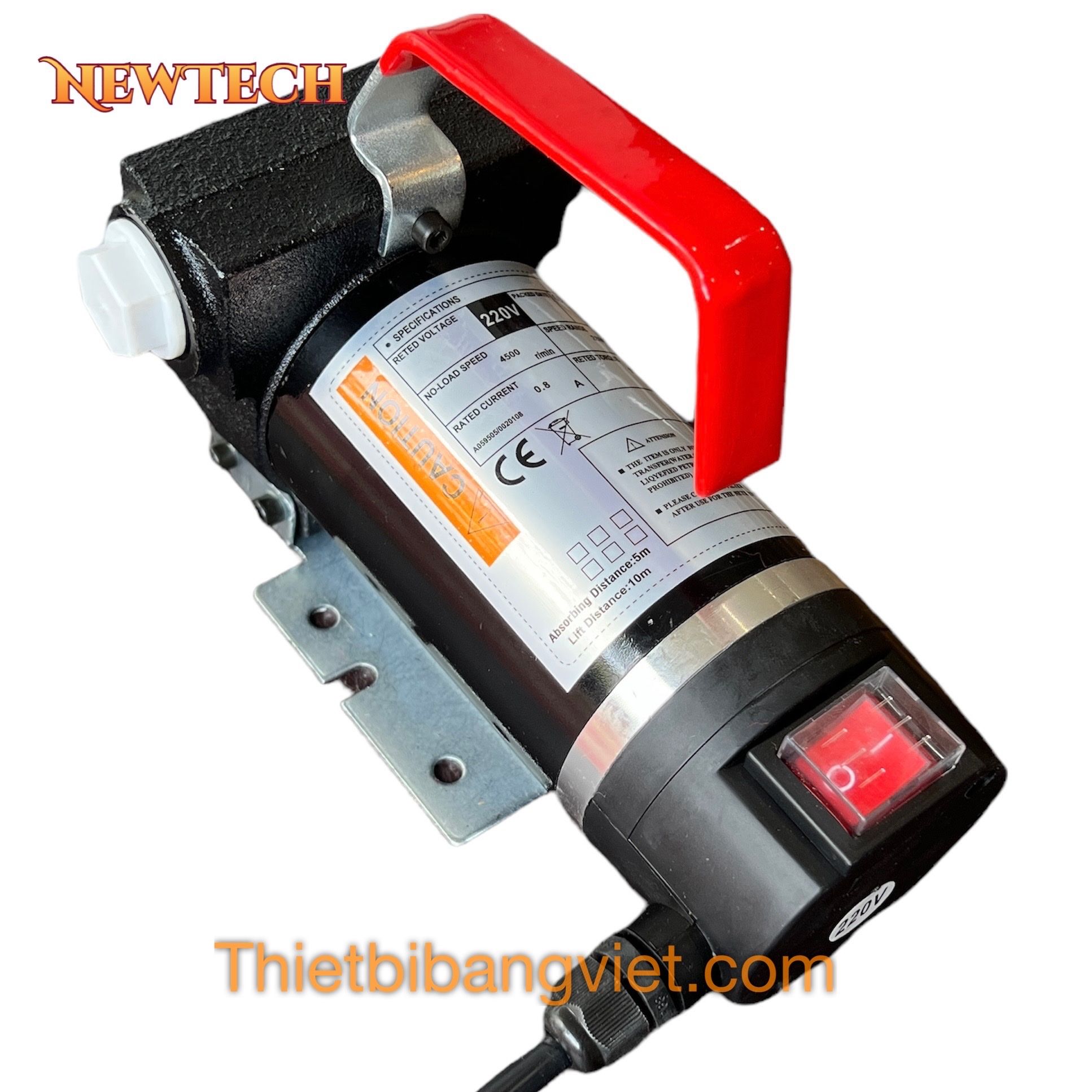 Bơm dầu Diesel, dầu hỏa chạy điện 220V CH8010A 40L/P