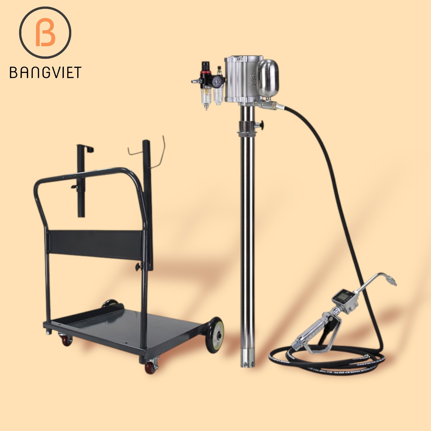 Máy bơm dầu nhớt, dầu thuỷ lực định lượng bằng khí nén