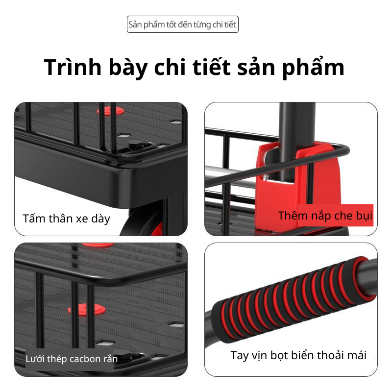 Xe đẩy hàng đa năng gấp gọn