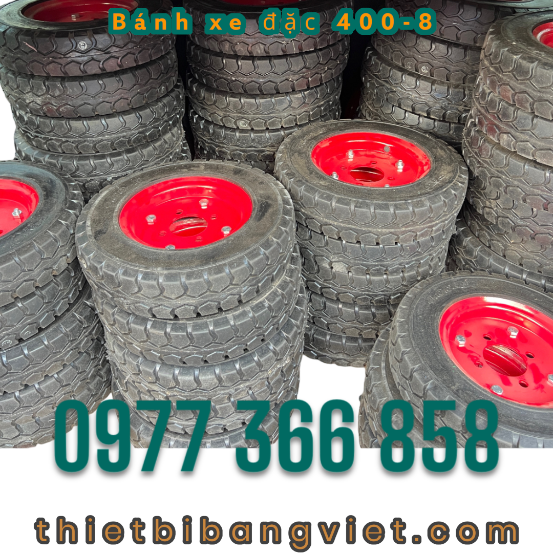 Bánh xe đặc 400-8 (lốp xe đặc)