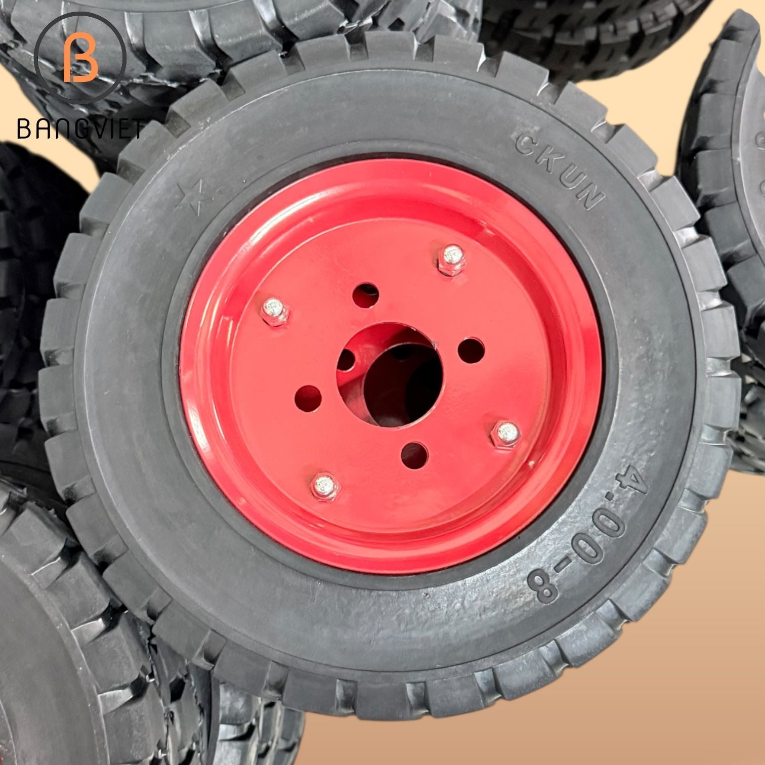 Bánh xe đặc 400-8 (lốp xe đặc)