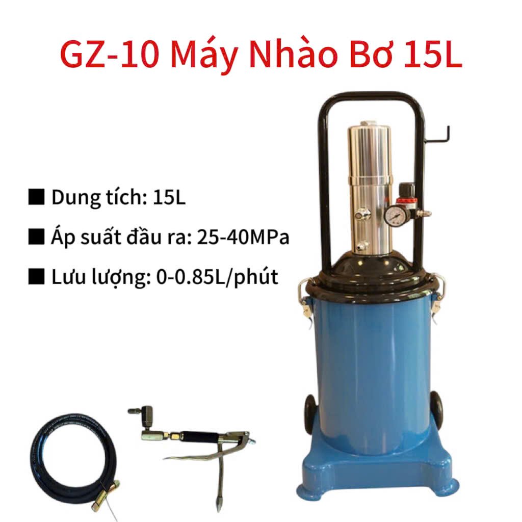 Bơm mỡ khí nén 12L 15L JY006