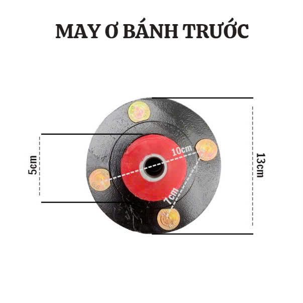 May ơ Bánh Trước 13mm - Lắp Được Cho Bánh Xe 400-8, 400-10, 350-8, 300-8
