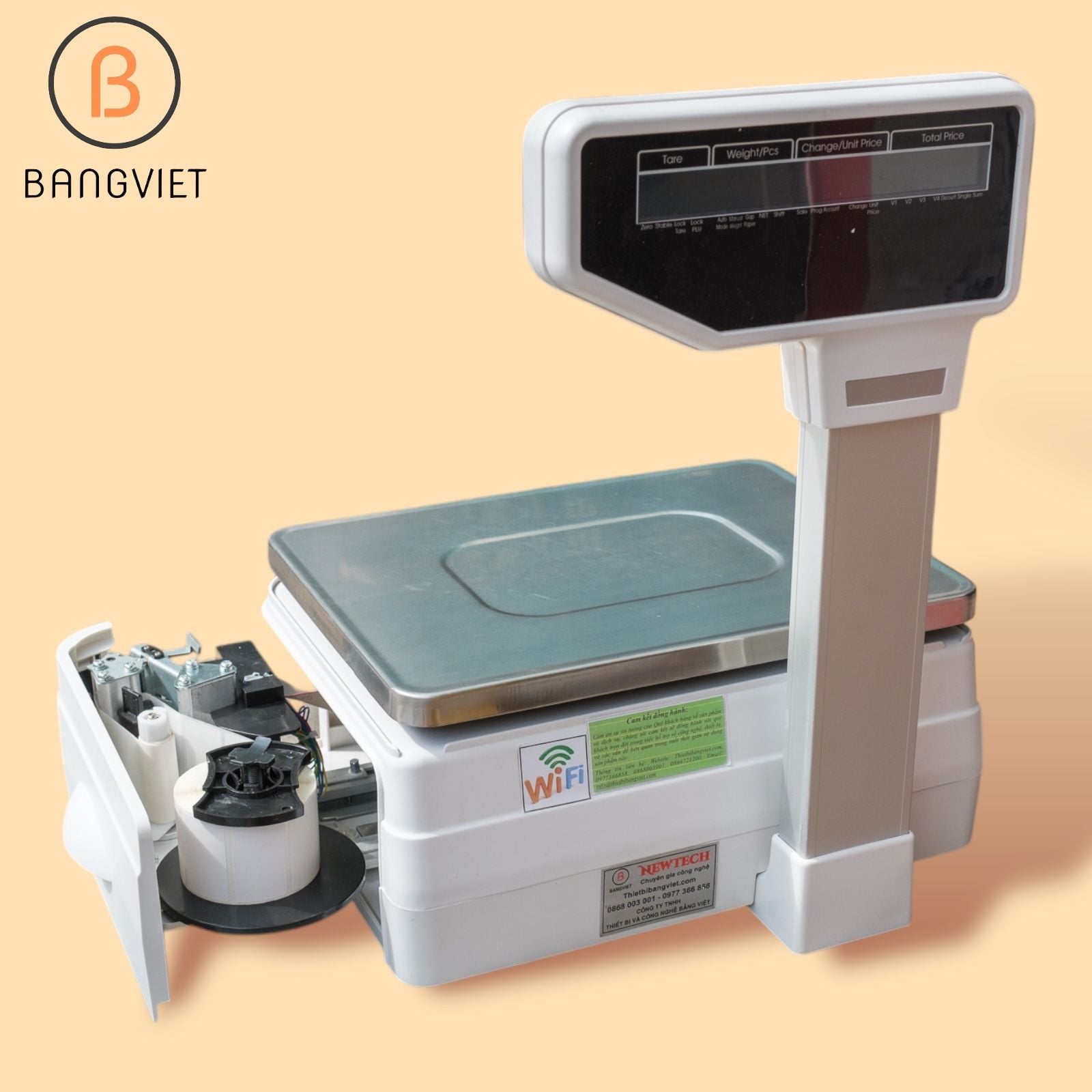 CÂN ĐIỆN TỬ IN TEM MÃ VẠCH TM-A 30KG - CÂN SIÊU THỊ CHÍNH HÃNG NEWTECH TMA