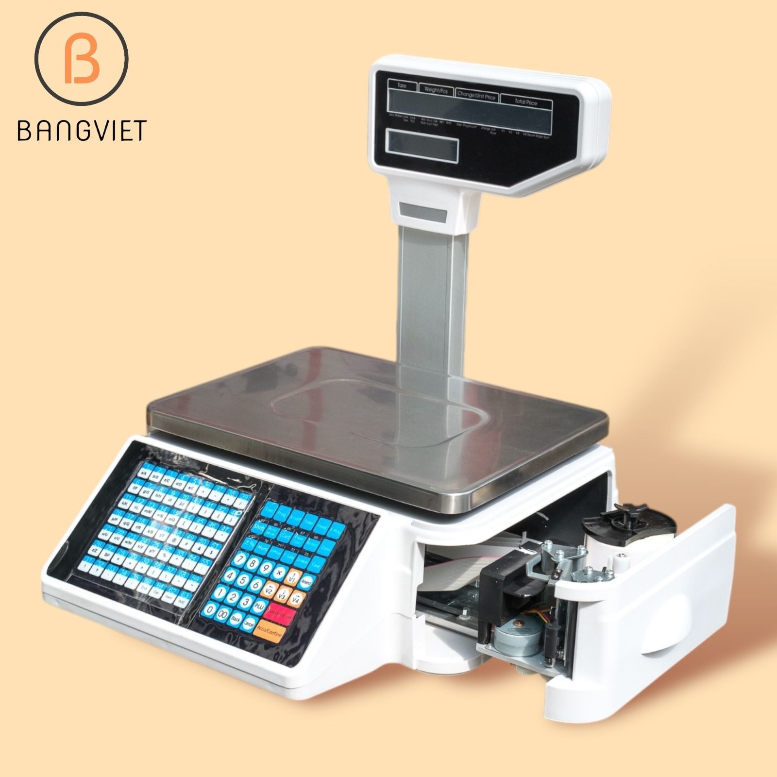 CÂN ĐIỆN TỬ IN TEM MÃ VẠCH TM-A 30KG - CÂN SIÊU THỊ CHÍNH HÃNG NEWTECH TMA