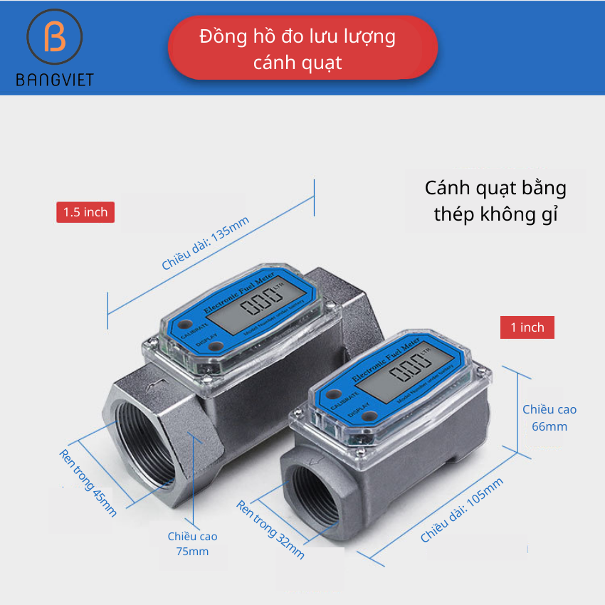 Đồng hồ C35, đo lưu lượng Xăng , Dầu Diezel, nước và các chất lỏng khác