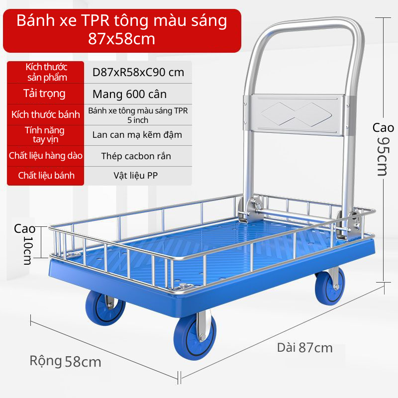 Xe đẩy hàng đa năng gấp gọn