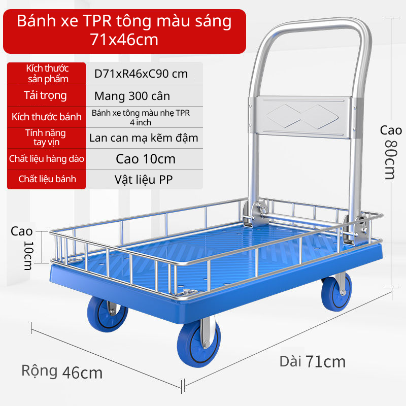 Xe đẩy hàng đa năng gấp gọn