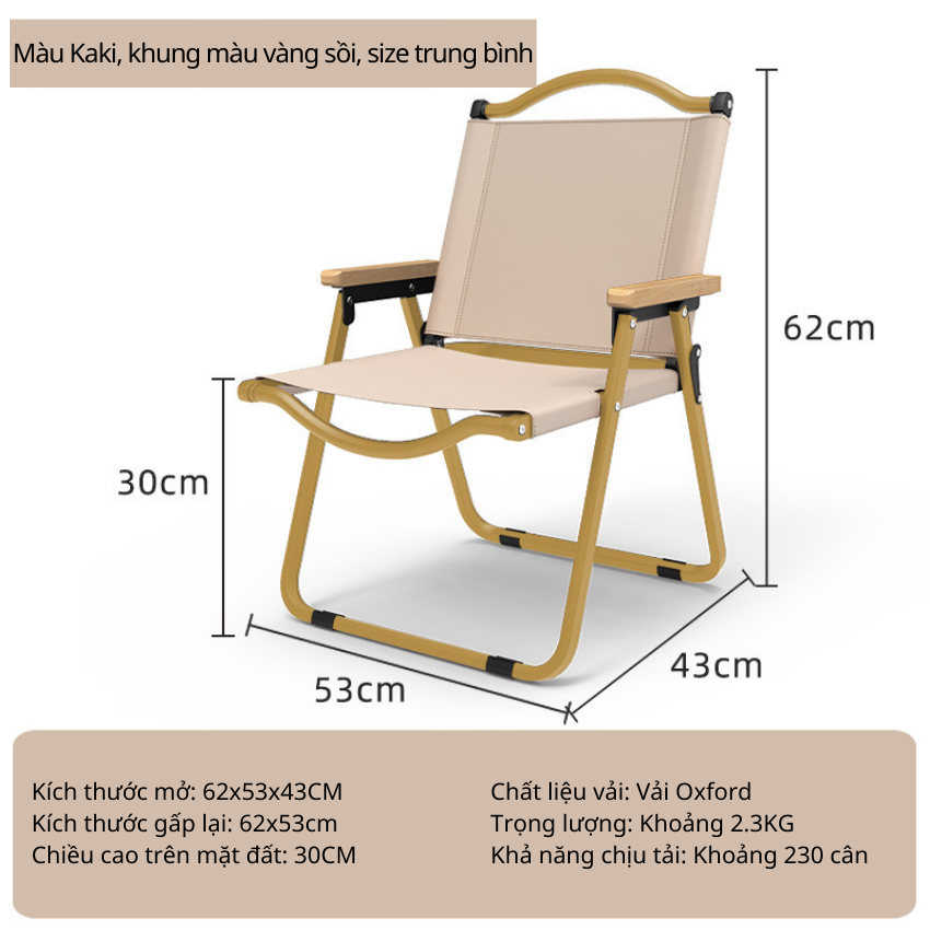 Ghế cắm trại nhỏ gọn chắc chắn/ Ghế gấp ngoài trời, Ghế gấp Kemite/ Ghế gấp cắm trại thư giãn/ Ghế gấp mang đi tiện lợi, ghế biển gập gọn