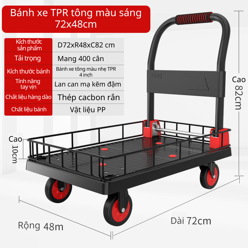 Xe đẩy hàng đa năng gấp gọn