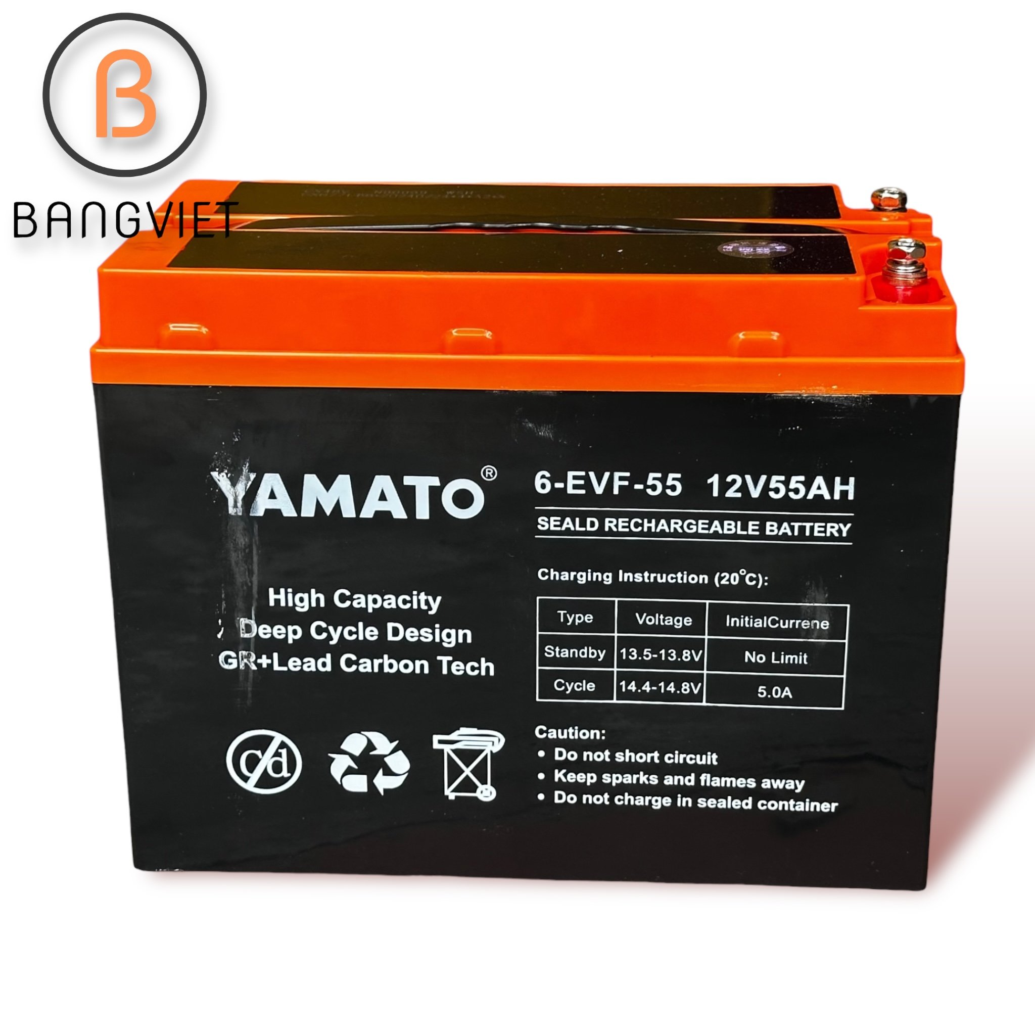 Ắc quy khô dùng cho xe điện Yamato 6-EVF-55 12V 55Ah