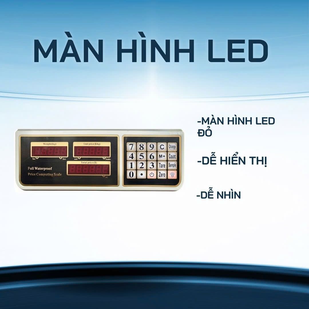 Cân Điện Tử Chống Nước Tính Tiền 30kg BV277