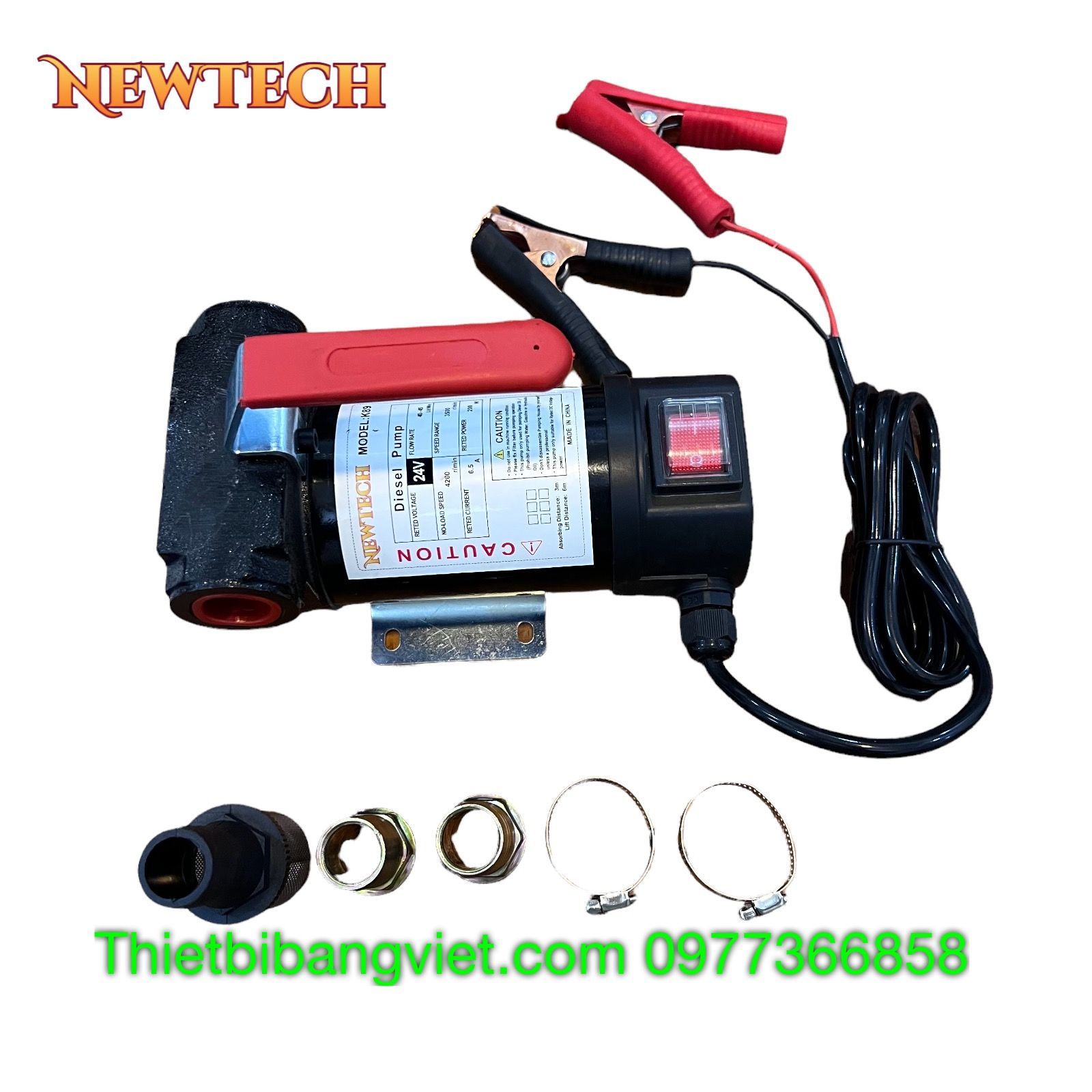 Bơm dầu Diesel chạy điện 12V 24V 40L/P CH8010B