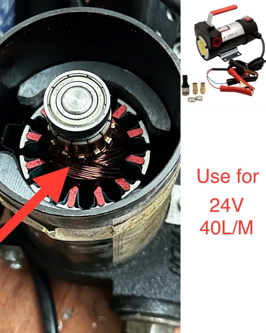 Bơm dầu Diesel chạy điện 12V 24V 40L/P CH8010B