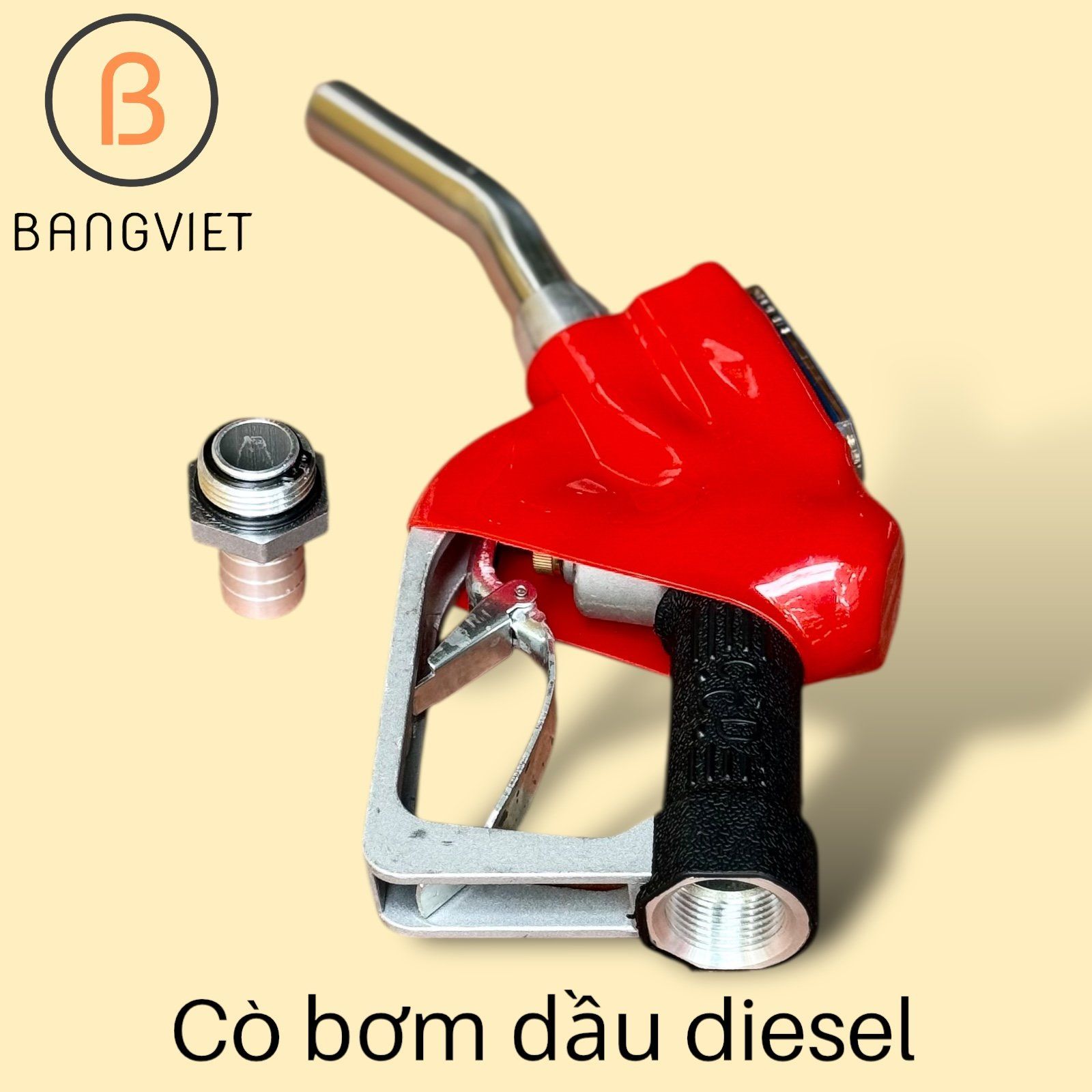 Cò ( Vòi ) bơm xăng dầu có đồng hồ V33 màu đỏ