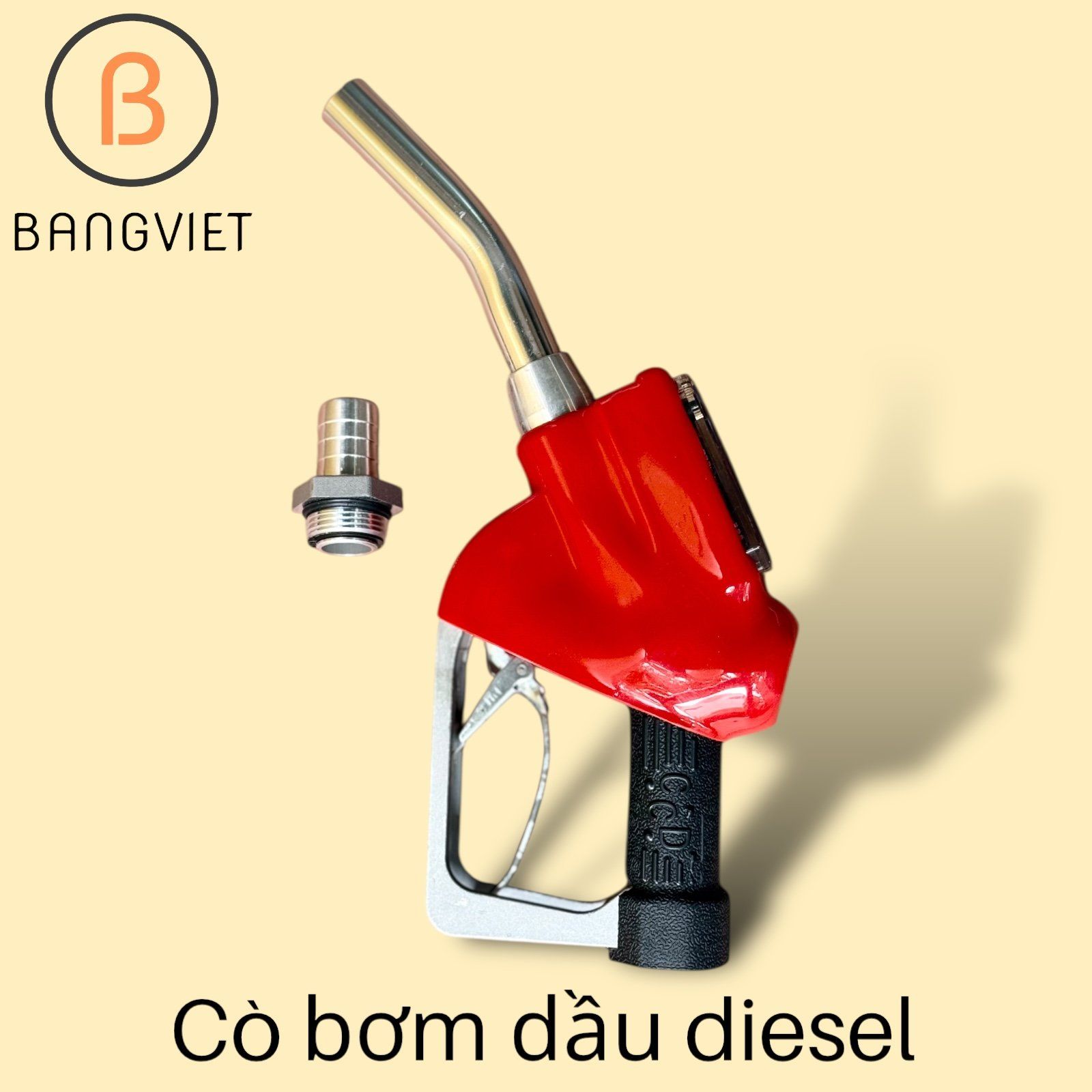 Cò ( Vòi ) bơm xăng dầu có đồng hồ V33 màu đỏ