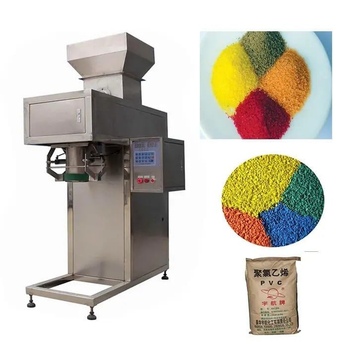 Máy đóng gói tự động có cân điện tử định lượng 25kg - 50kg - 100kg / máy đóng gói gạo, bột