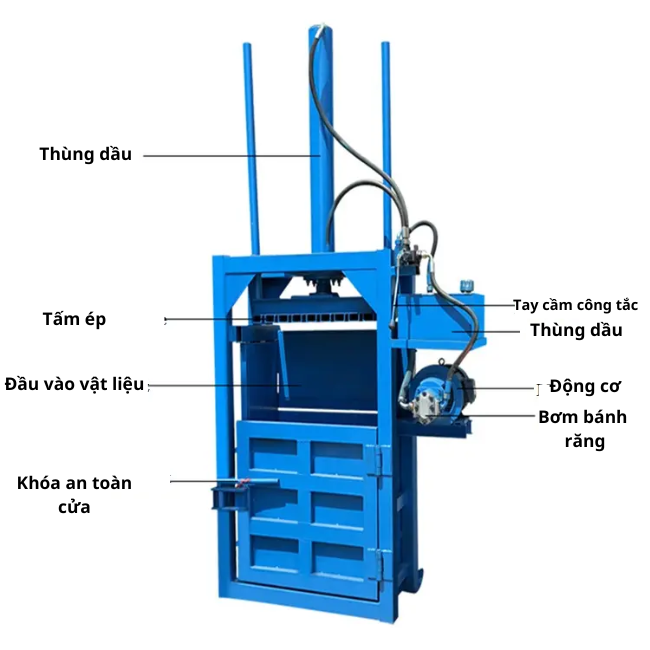 Máy ép thủy lực, máy ép phế liệu
