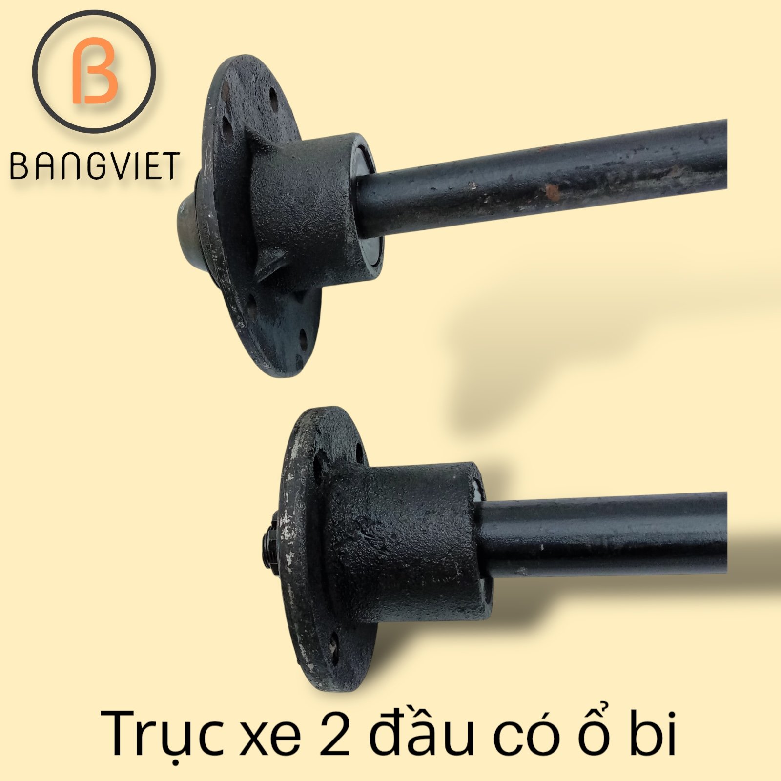 Trục xe 2 đầu có ổ bi