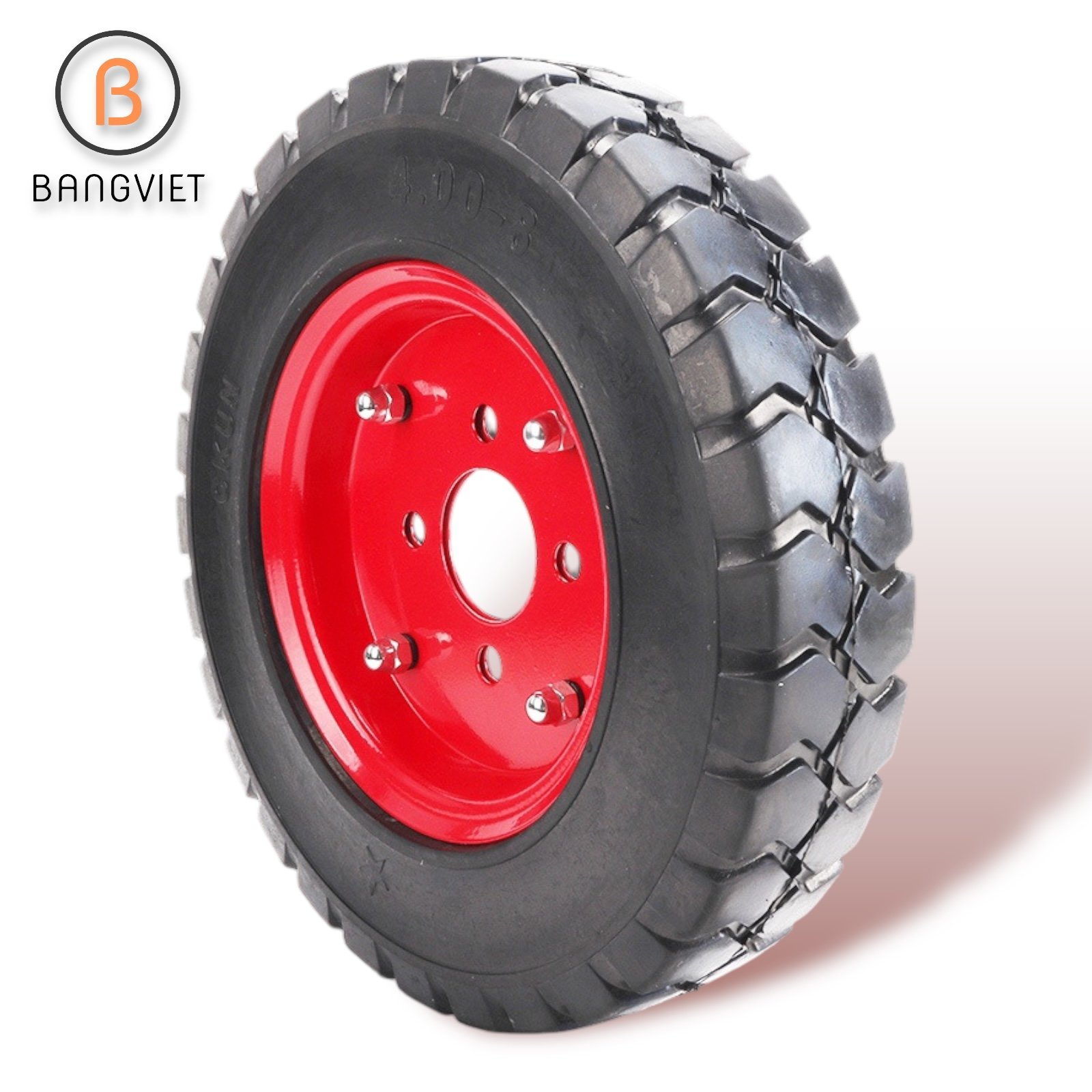 Bánh xe đặc 400-8 (lốp xe đặc)
