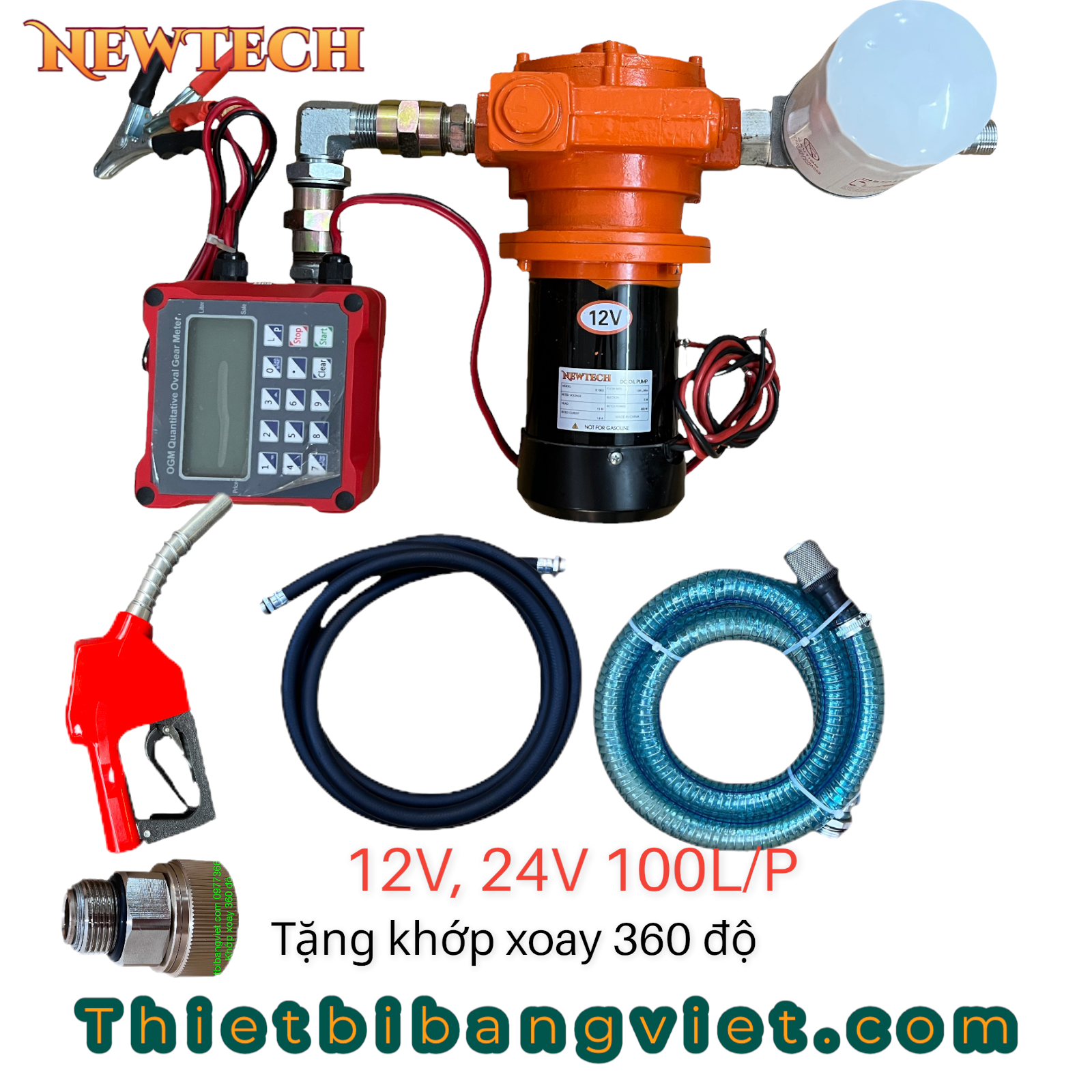 Bộ KIT bơm dầu 12V 24V 100 L/P bán lẻ điện tử BV677 Newtech