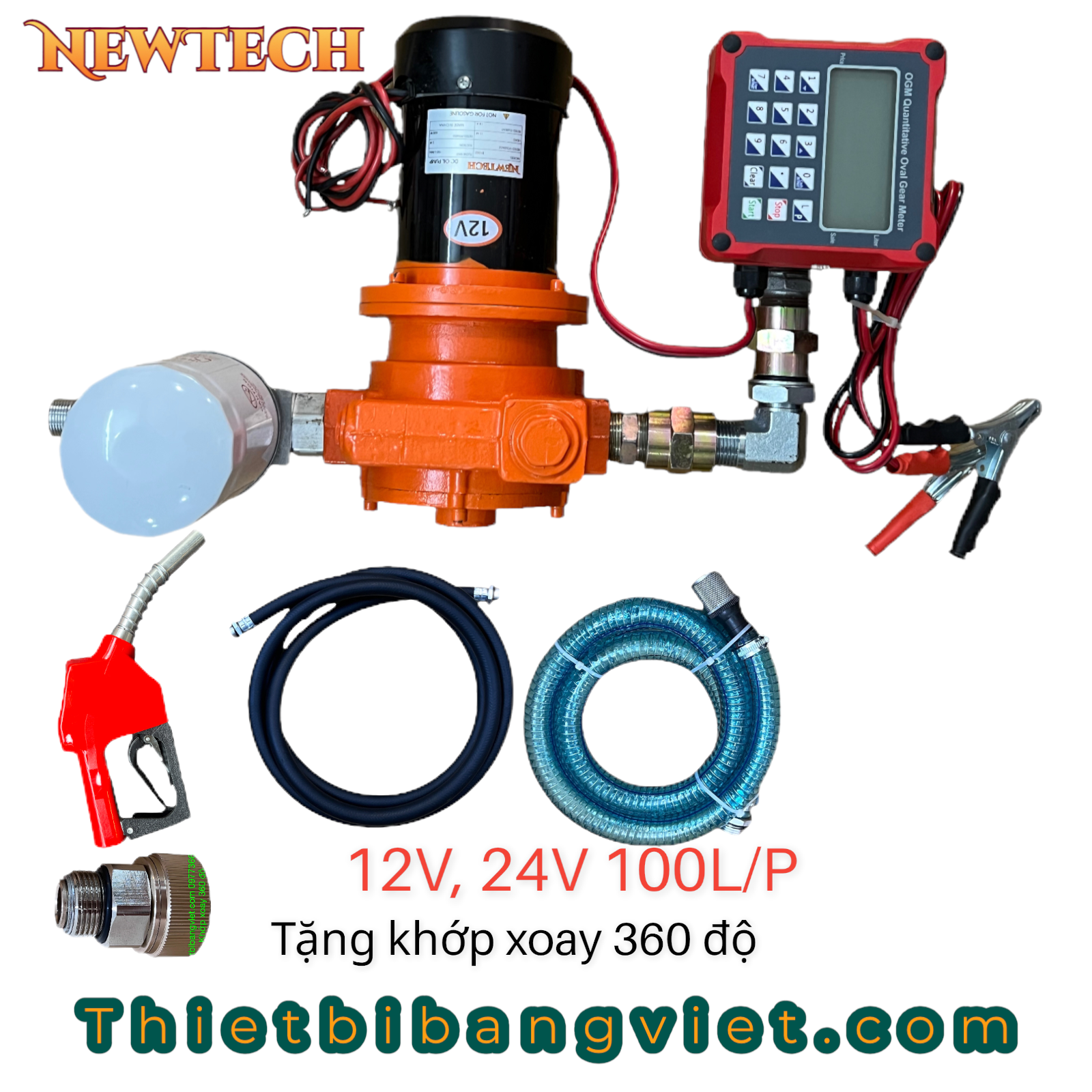 Bộ KIT bơm dầu 12V 24V 100 L/P bán lẻ điện tử BV677 Newtech