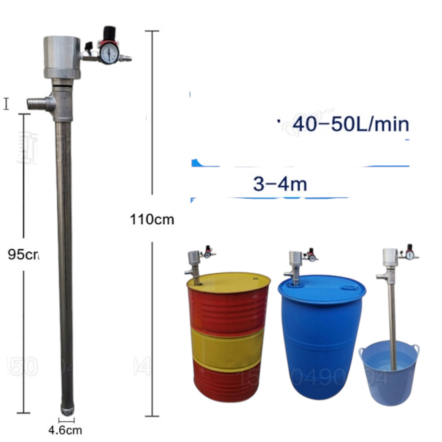 Bơm hoá chất khí nén BV776