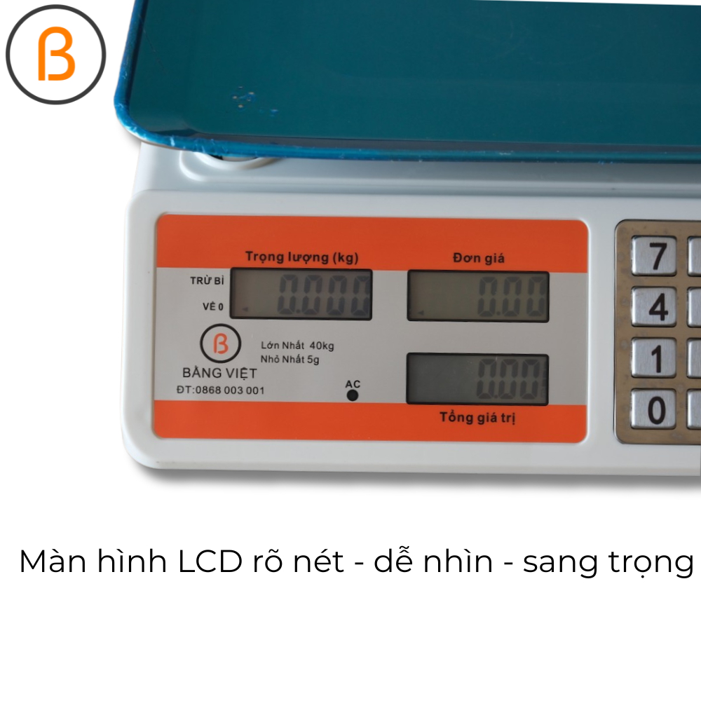 🔥 [HOT TIKTOK] Cân Điện Tử 40kg Đĩa Cong "Thần Thánh" - Chống Rơi, Pin Trâu, Tính Tiền Nhanh