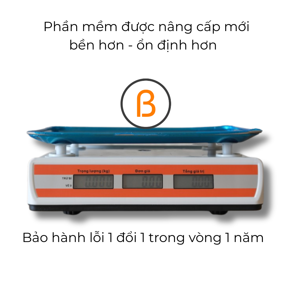 🔥 [HOT TIKTOK] Cân Điện Tử 40kg Đĩa Cong "Thần Thánh" - Chống Rơi, Pin Trâu, Tính Tiền Nhanh